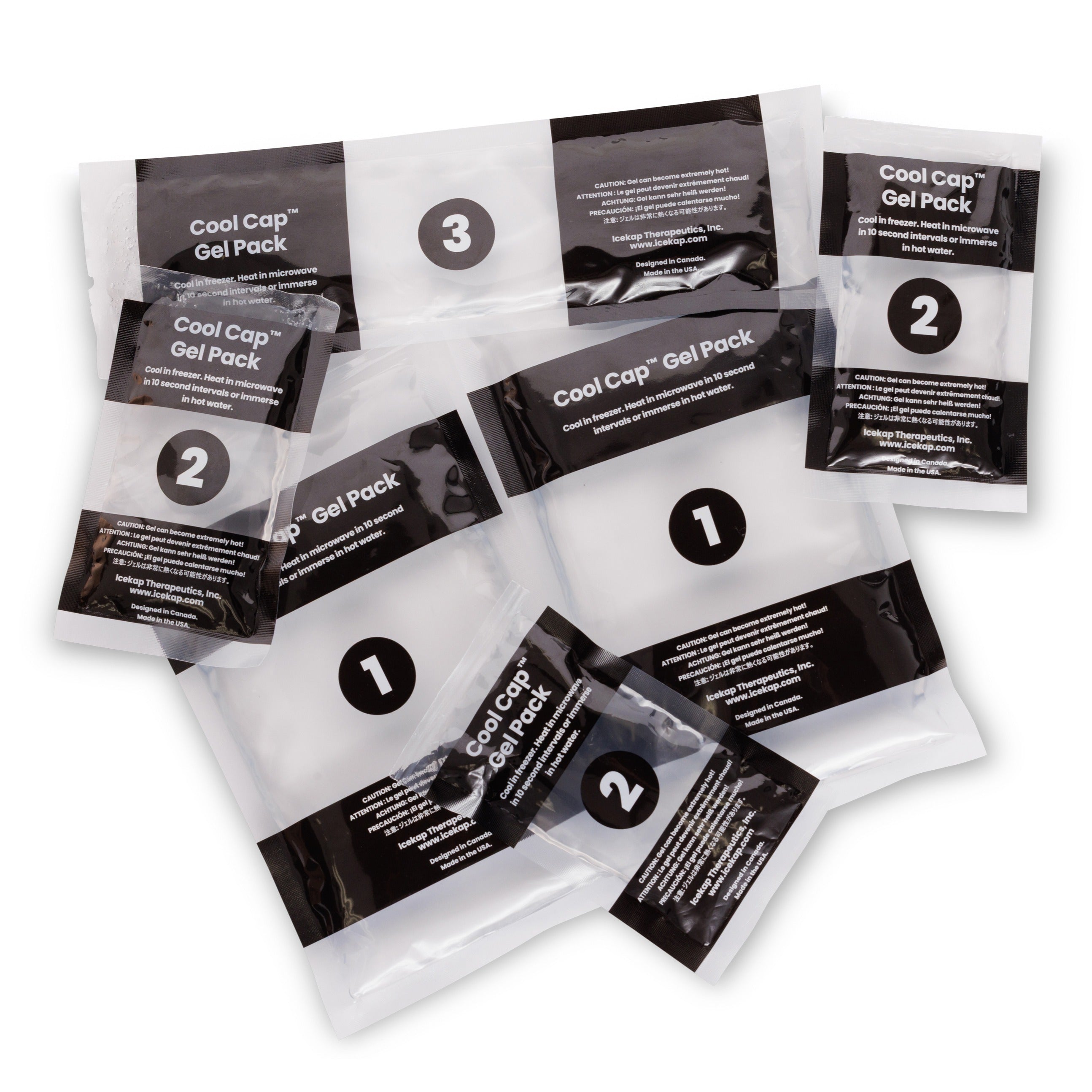 Extra Pack of Therapy Grade Gel Packs For The Icekap Cool Cap